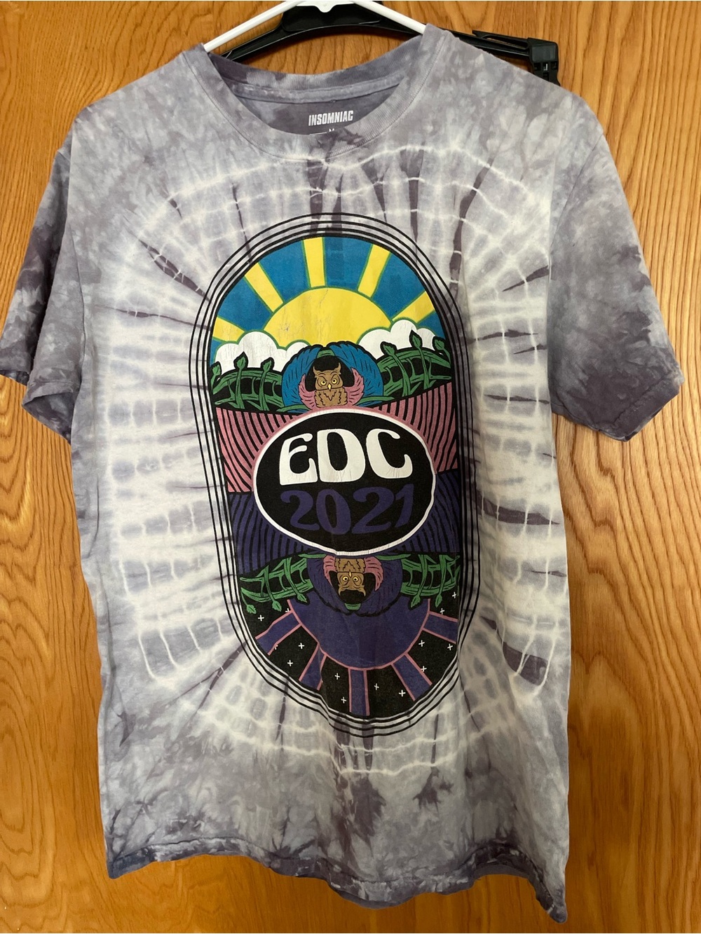 Insomniac EDC 2021 Tie-Dye Short Sleeve Tee - Gray